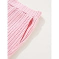 thumbnail image 3 of Womens Ribbed Knit 2 Piece Sets Long Sleeve Sweater and Wide Leg Pants Loungewear Pajamas Set Pink S, 3 of 8