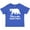 Royal Blue, variant on Inktastic Missoula, Montana White Bear Silhouette Boys or Girls Baby T-Shirt