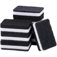 thumbnail image 1 of 5 Pcs Heavy Duty Scrub Sponges,Dual-Sided Dishwashing Sponge for Kitchen,Multi-Use Deep Cleaning Scrub Sponge (Black White), 1 of 6