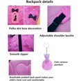 thumbnail image 5 of uds. Conjuntos de mochilas con estampado de corazones, mochila escolar primaria con lazo, mochila de viaje, bolso de hombro, mochila para niñas JFHHH pequeña, 5 of 5