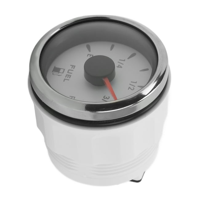 Fuel Level Gauge, Anti Fog High Accuracy 52MM Low Power Consumption Fuel Meter For RV For Boat For Yacht White,Black