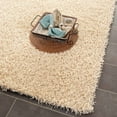 thumbnail image 3 of SAFAVIEH Clyde Solid Plush Polyester Shag Area Rug, Cream, 8' x 10', 3 of 7