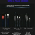 thumbnail image 3 of For PS4 Gaming Headset Gaming Headphones Durable Adjustable Head Mounted Computer Accessories Luminous Headphones, 3 of 9