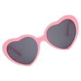 thumbnail image 1 of Lunettes de Soleil en Forme de Cœur pour Fête Rave Amour Rose, 1 of 9