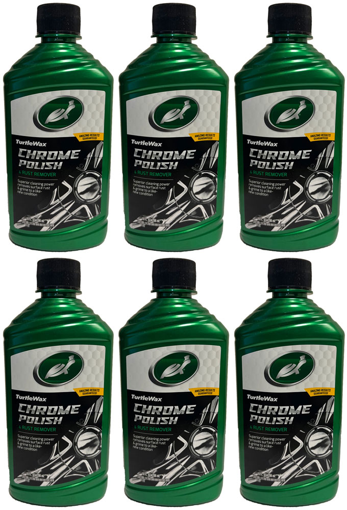 Turtle Wax Chrome Polish & Rust Remover (10 oz) 6 Pack