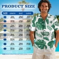 thumbnail image 6 of Xixirimido Green Tropical Leaf Print Matching Couple Outfits Men’s Button-down Hawaiian Shirt Women Sleeveless Midi Dress with Pocket Couples Matched Summer Outfits for Beach Vacation, 4XL, 6 of 7