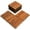Natural Wood, variant on Bliss Outdoors Hardwood 6-Slat Interlocking Acacia Wooden Deck Tiles, Natural, Set of 10