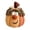 Orange#093, variant on Patchwork Pumpkin Decor, Blue Fabric Fall Home Decor, Soft Polyester Halloween Thanksgiving Table Centerpiece, Cute Whimsical Ornament for Mantel Shelf Desktop Display, 7 Inch