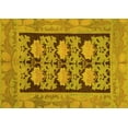 thumbnail image 1 of Ahgly Company Machine Washable Indoor Rectangle Abstract Yellow Modern Area Rugs, 2' x 5', 1 of 4