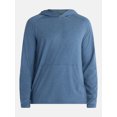 thumbnail image 5 of Athletic Works Men's Tri Blend Long Sleeve Tee Shirt with Hood, Sizes XS-4XLT, 5 of 5