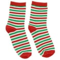 thumbnail image 4 of Happy Holidays Women's Christmas Crew Socks (3pr) - Reindeer Stripes, 4 of 6