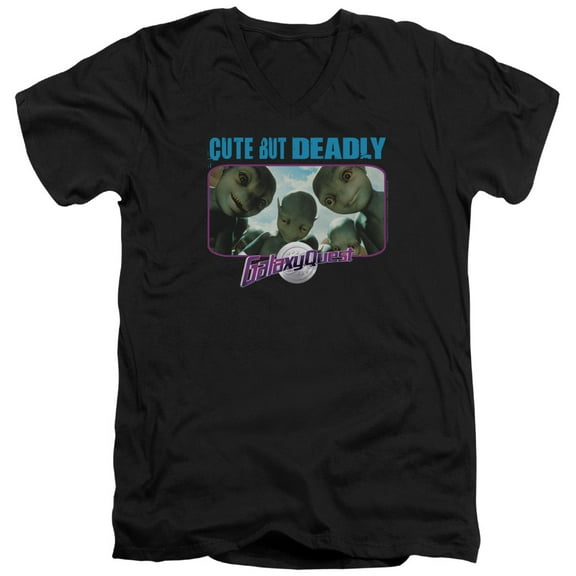 Galaxy Quest - Cute But Deadly - Slim Fit V Neck Shirt - XX-Large