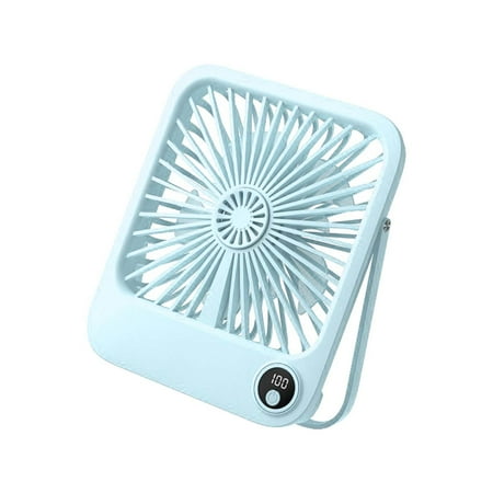 

SNGMN 2024 Lightweight USB Desktop Fan Portable Folding Aromatherapy Fan Dormitory Silent Wall Mounted Small Fan Gift Blue