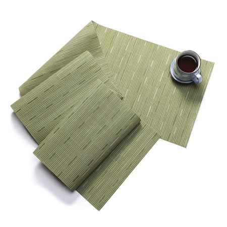 

Reduced! iZZZHH Table Runner Texture Weave Doily Heat Insulation PVC Wedding Party Dining Table Runner 53.15