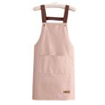 thumbnail image 1 of Delantal de trabajo Cocina impermeable a prueba de aceite con bolsillos grandes, 1 of 9