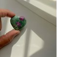 thumbnail image 2 of Ruby Fucshite Heart Single, 2 of 7