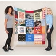 thumbnail image 3 of Customized Photo Collage Blanket-Wedding Blanket. Soft Fleece Throw Blanket, Personalized Picture Blanket. Gift for Wedding, Christmas, Birthday & Anniversary.(Photo Blanket- 07, 50" X 60") A Blankets, 3 of 5
