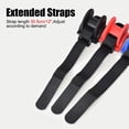 thumbnail image 5 of ABCISI 4PCS Fishing Rod Holders for Railings, Portable Fishing Pole Holders for Bridge Railings Ship Railings Seaside Guardrails, Arc bottom black, 5 of 10