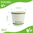 thumbnail image 2 of 8 oz Smooth Insulated Hot Cups | Tree-Less™ Compostable Paper, 2 of 3