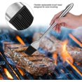 thumbnail image 4 of Cepillo de aceite para barbacoa de 30cm, cepillo de repostería de silicona resistente al calor, herramienta para asar con mango de acero inoxidable para hornear y cocinar Excelente Rendimiento, 4 of 5