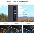 thumbnail image 6 of PURPLE LEAF 8' x 12' 92KS Louvered Aluminum Pergola Integrated Solar Dimmable LED Strip Rainproof Adjustable Roof for Outdoor Grill Patio Deck Garden Gray, 6 of 11
