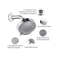 thumbnail image 1 of 2PCS Shower Head High Pressure 5 Settings Showerhead with Adjustable Swivel Ball Joint, 1 of 8