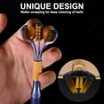 thumbnail image 4 of 4pcs 3 Sided Toothbrushes for Adults Soft Bristle Three Side Bristles Multi-angle with Cleaning Tongue Scraper The Wavy Points, 4 of 5