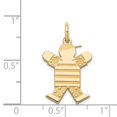 thumbnail image 2 of 14k Yellow Gold Kid Charm, 2 of 3