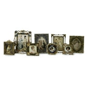 Angle View: Vintage Jeweled Frames Set 8 alloy Acrylic Decor and Glaze Decor Imax 21141-8