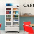 thumbnail image 4 of 35 in. Commercial 2-Glass Door Merchandiser Refrigerator, 16.5 cu. ft. in White (KM-MDR-2GD-35), 4 of 13