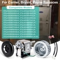 thumbnail image 3 of 318984-753 Furnace Draft Inducer Assembly for Carrier HC21ZE117, J238-150-1571, 65569, LA11AA005 Blower Wheel & HC21ZE114A Inducer Motor Furnace Parts for Bryant, Carrier, Payne, Jakel, 3 of 8