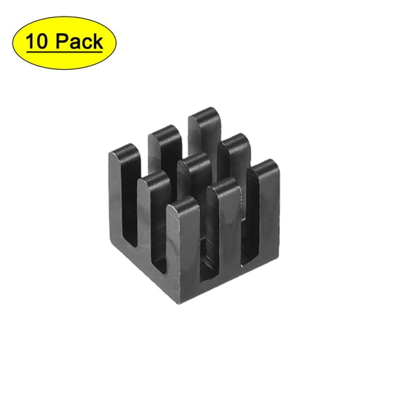 Electronic Radiators Heatsink for MOS GPU IC Chip Black 10 x 10 x 10 mm 10pcs