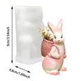 thumbnail image 4 of zhangmingg Easter DIY Silicone for Candle Making Little Rabbit Resin Figurine Home Aroma Gypsum Craft Kit, 4 of 7