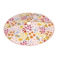 thumbnail image 2 of Bingfone Christmas Tree Skirt Mat Christmas Decoration Interior 36" -Colorful Floral, 2 of 6