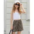 thumbnail image 5 of Arshiner Girls 2 Pieces Summer Outfits Short Sleeve Tie Knot T-Shirts and Casual Shorts With Pockets, 5 of 6