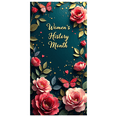 thumbnail image 2 of Floral Pattern Women's History Month Event Banner Celebration Decorations Colorful Backdrop Party Supplies Photography Props Festival展示Banners, 2 of 3