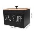 thumbnail image 2 of SKISUNO Small Storage Box for Home Organization Black Wood 1Pack, 2 of 6