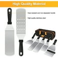 thumbnail image 3 of 34Pcs Griddle Accessories Kit, Flat Top Grill Accessories for Blackstone and Camp Chef, Metal Spatula Set with Melting Dome, Scraper, Tongs, Carry Bag for Outdoor Grilling, 3 of 10