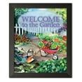 thumbnail image 1 of Gango Home Decor Traditional Welcome Garden by Kathleen Parr McKenna (Ready to Hang); One 11x14in Black Framed Print, 1 of 3