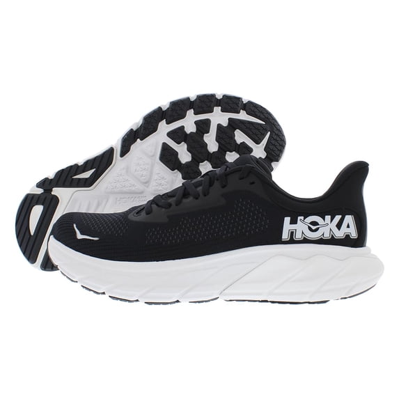 Hoka Men's Arahi 7 Sneaker, Black/White, 11.5