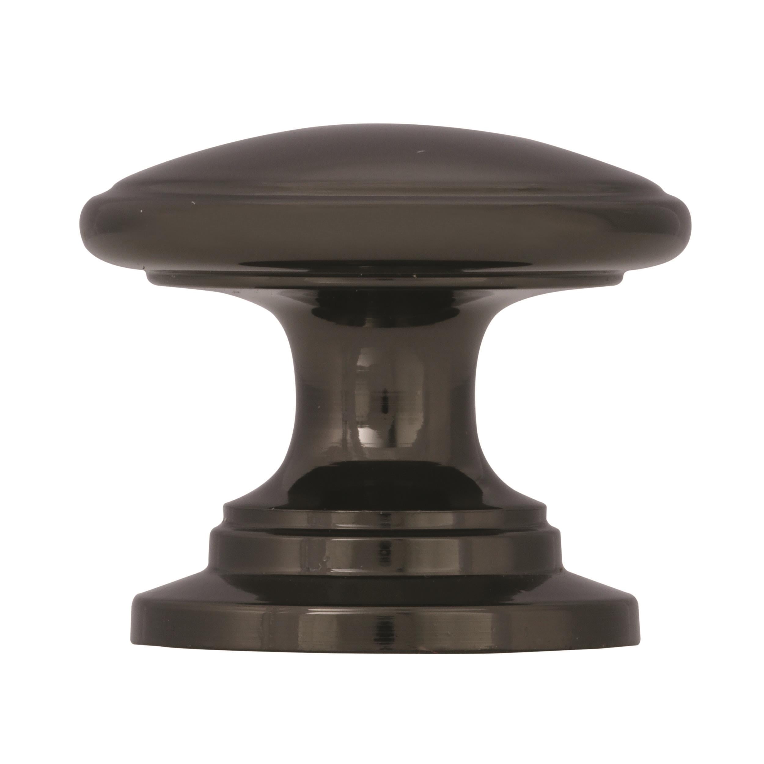 Amerock Ravino 1-1/4 in (32 mm) Diameter Black Nickel Cabinet Knob