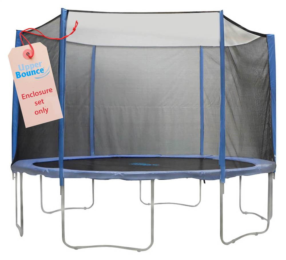 Net, Poles, Pole Foam Sleeves, Caps, Clamps for Round Trampoline Frames Trampoline Not Included Upper Bounce Trampoline Enclosure Set