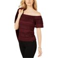 thumbnail image 1 of I.N.C Womens Lace Off the Shoulder Blouse, Red, X-Small, 1 of 1