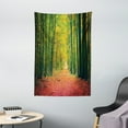 thumbnail image 1 of Forest Tapestry, Pathway in Autumn Dramatic Road to Infinity Toned Warm Fall Colors Rural Scenery Print, Wall Hanging for Bedroom Living Room Dorm Decor, 40W X 60L Inches, Green, by Ambesonne, 1 of 1