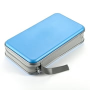 80 Capacity CD Case,Portable DVD Skyblue Hard Plastic Holder Organizer