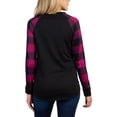 thumbnail image 6 of Gvmfive Women Long Sleeve Checked Print Maternity T-Shirt Pregnancy Clothes, 6 of 6