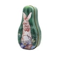 thumbnail image 2 of KUKIDSVO Easter Bunny Tin Box, Handheld Gift Case for Candy Cookie Snack Storage, Green, 2 of 6