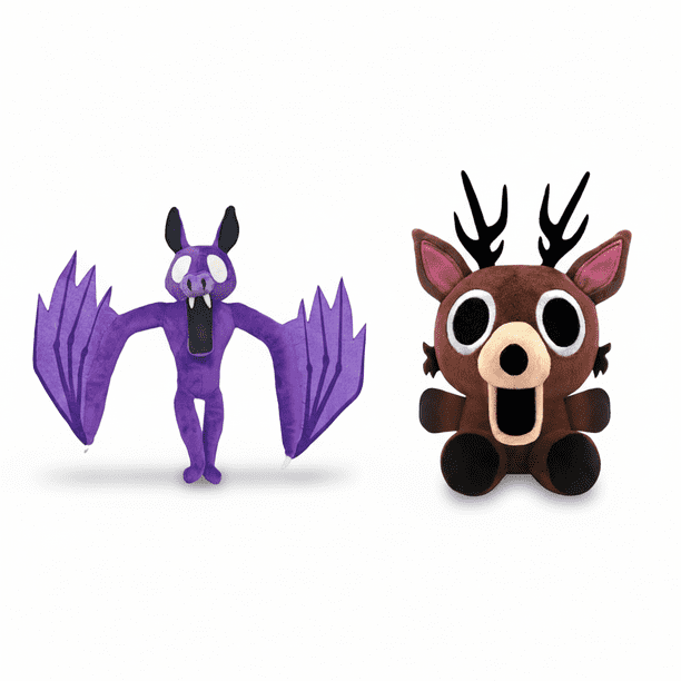 99 Nights In the Forest Plush Toys Deer Plush Toy, Spooky Cute Fantasy Creature Plush Toy Collection - Bat & Deer Trio