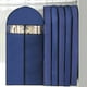 thumbnail image 1 of RXIRUCGD Bolsa para Trajes, Bolsa para Guardar Ropa en Armario y Viajes, Bolsa Plegable para Colgar Ropa, Bolsa de Viaje con Tarjeta de Identificación para Trajes y Faldas, Azul, 1 of 1