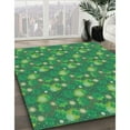 thumbnail image 3 of Ahgly Company Machine Washable Indoor Rectangle Transitional Green Area Rugs, 7' x 10', 3 of 7